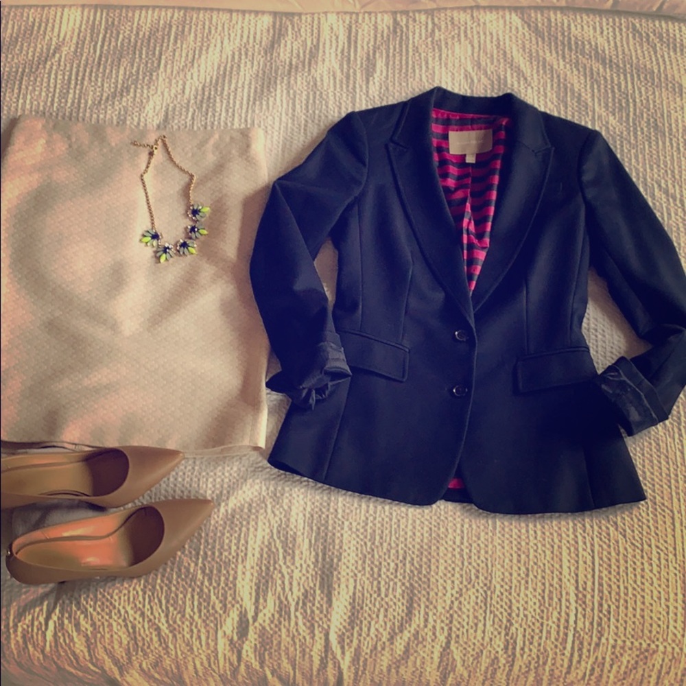 Navy Banana Republic blazer